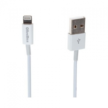 Кабель OltraMax USB - Apple 8 pin OM-K-00058, MFI white - рис.0