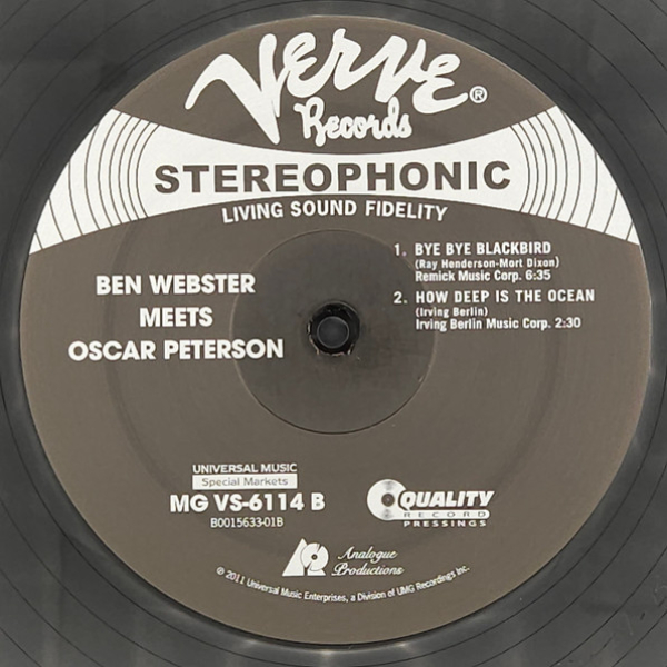 Виниловая пластинка Ben Webster Meets Oscar Peterson – Ben Webster Meets Oscar Peterson - 2LP - рис.4