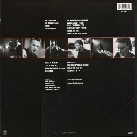 Виниловая пластинка U2 Rattle And Hum LP - рис.1