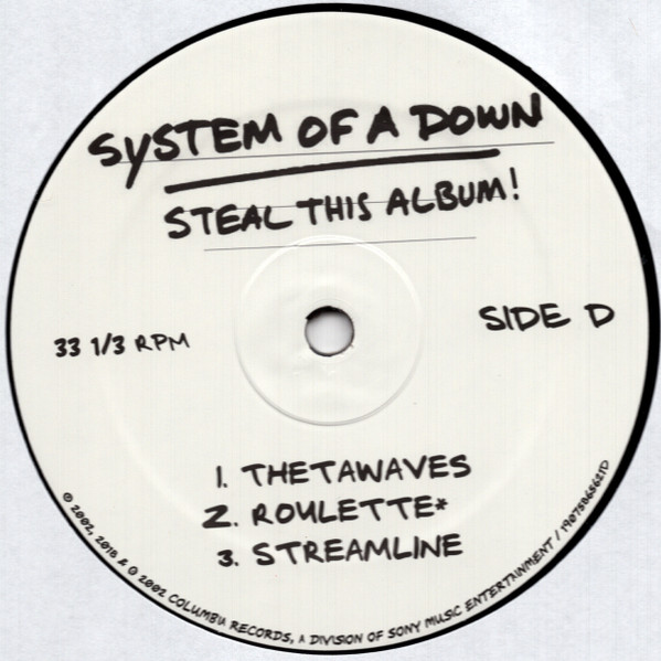 Виниловая пластинка System Of A Down - Steal This Album! - 2LP - рис.5