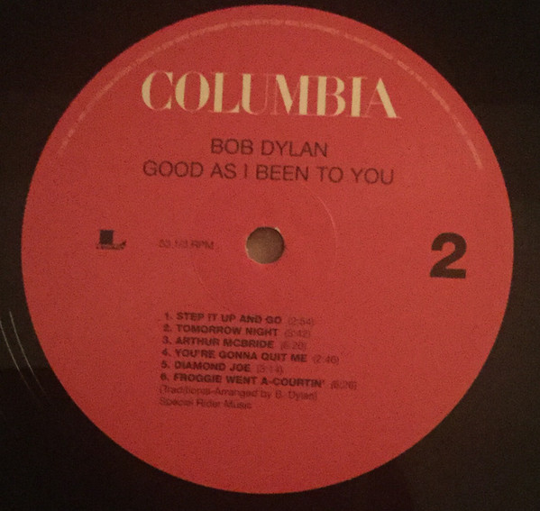 Виниловая пластинка Bob Dylan - Good As I Been To You - рис.3
