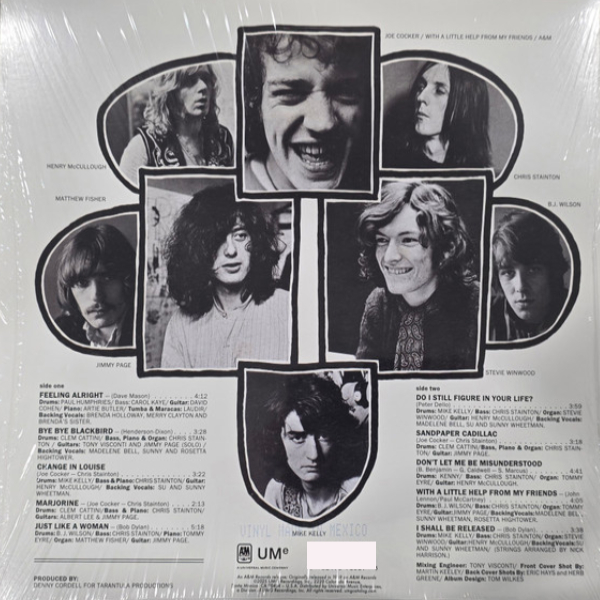 Виниловая пластинка Joe Cocker – With A Little Help From My Friends LP - рис.1