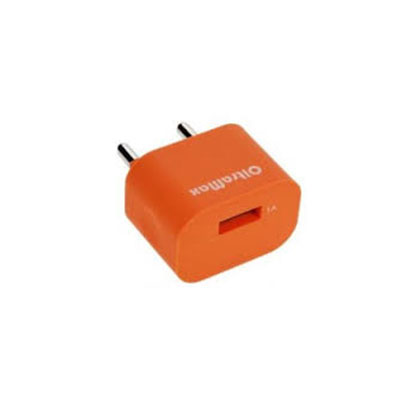 Сетевое зарядное устройство OltraMax 1A 1xUSB Soft-touch OM-Z-00018 Orange - рис.0