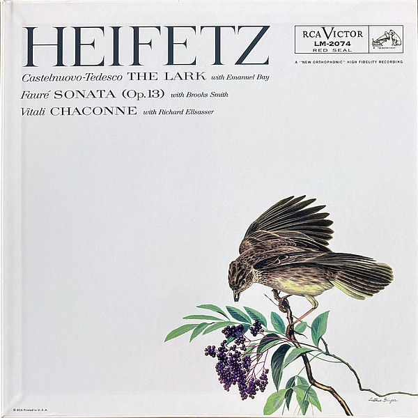 Виниловая пластинка Jascha Heifetz – The Lark LP - рис.0