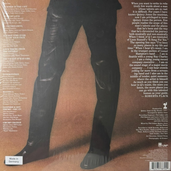 Виниловая пластинка Quincy Jones - You've Got It Bad Girl - (Audiophile) LP - рис.1