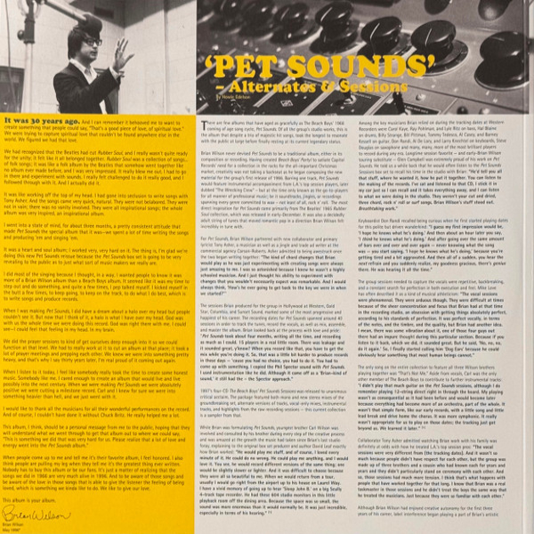 Виниловая пластинка The Beach Boys - The Pet Sounds Sessions Highlights - 2LP - рис.2