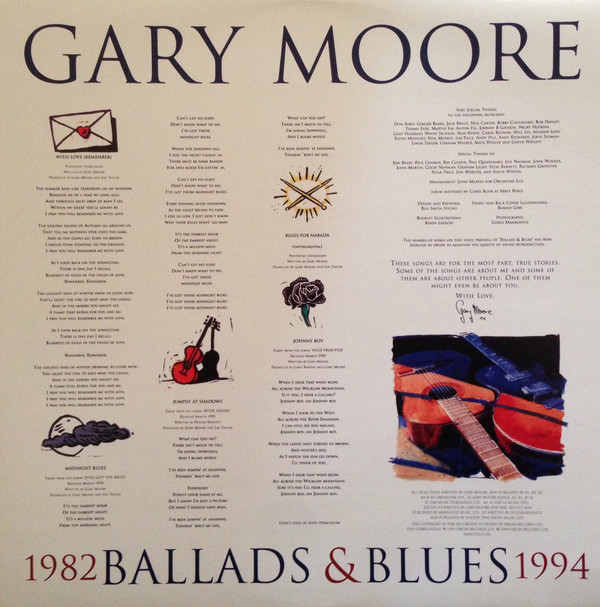 Виниловая пластинка Gary Moore - Ballads & Blues 1982 - 1994 - рис.3