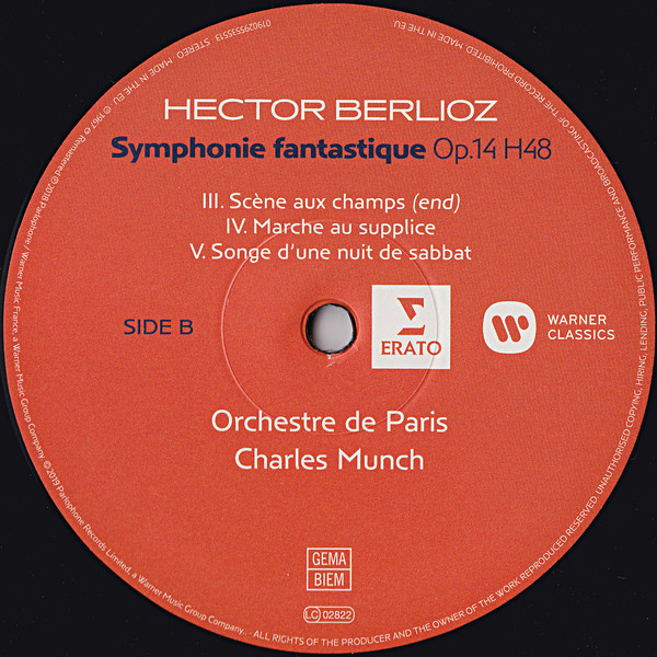 Виниловая пластинка Berlioz; Orchestre De Paris; Charles Munch - Symphonie Fantastique - рис.1