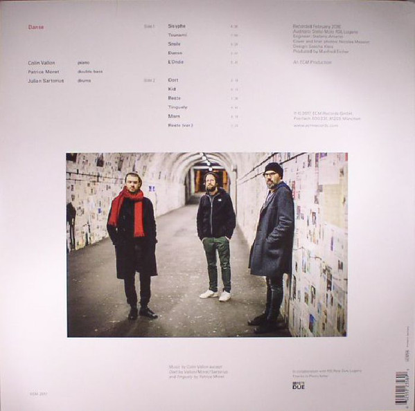 Виниловая пластинка Colin Vallon Trio - Danse - рис.1