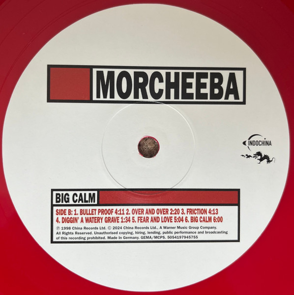 Виниловая пластинка Morcheeba - Big Calm - Red LP - рис.4