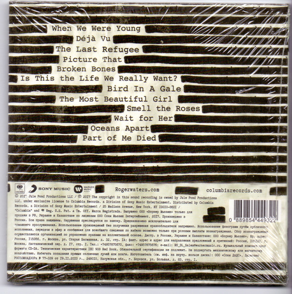 CD-диск Roger Waters - Is This The Life We Really Want? - рис.1