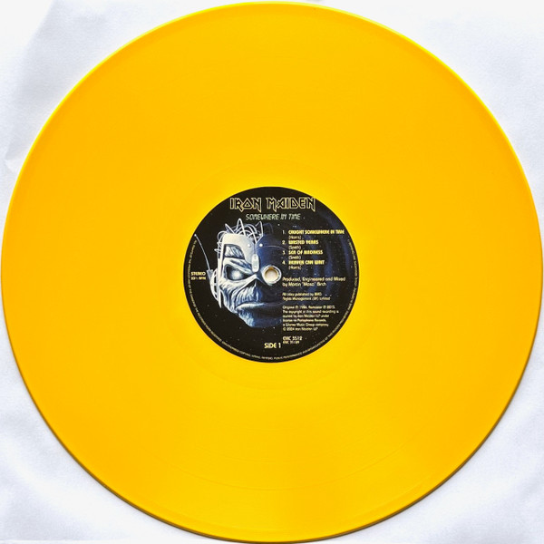 Виниловая пластинка Iron Maiden – Somewhere in Time - Yellow LP - рис.3
