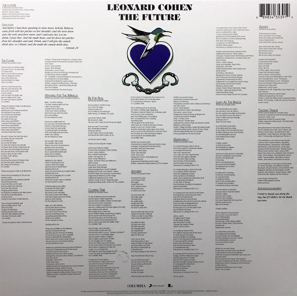 Виниловая пластинка Leonard Cohen - The Future LP - рис.1