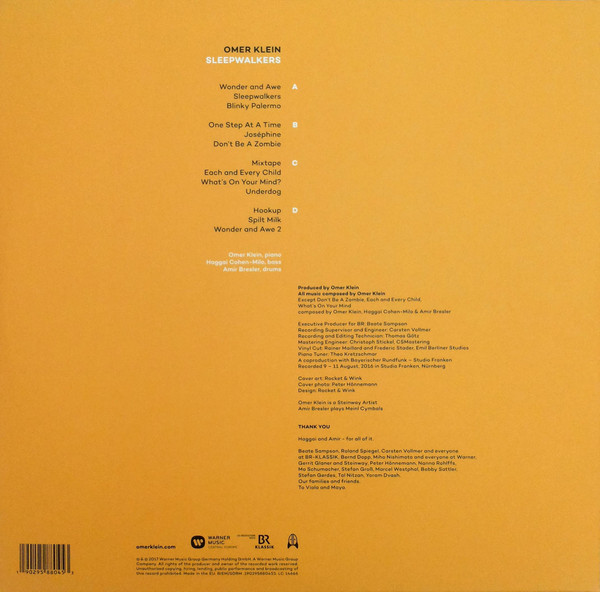 Виниловая пластинка Omer Klein - Sleepwalkers - рис.2