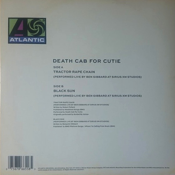 Виниловая пластинка Death Cab For Cutie - Tractor Rape Chain Black Sun - рис.1