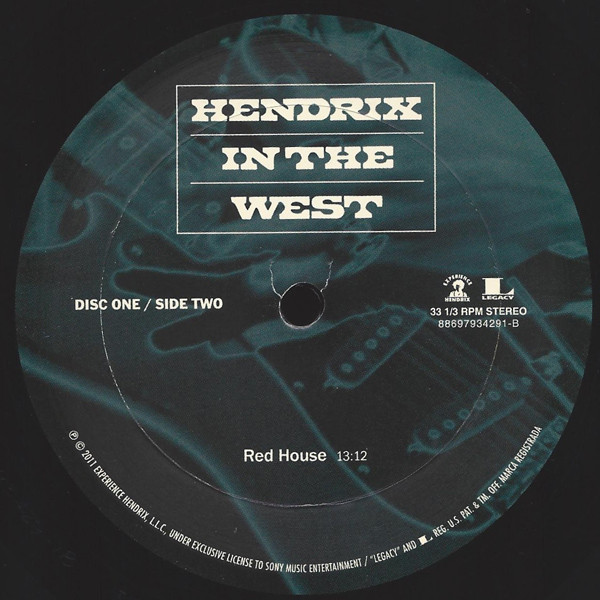 Виниловая пластинка Jimi Hendrix - Hendrix In The West - рис.3