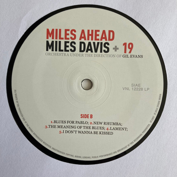 Виниловая пластинка Miles Davis + 19 – Miles Ahead LP Clear - рис.3