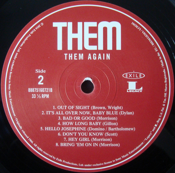 Виниловая пластинка Them - Them Again - рис.2