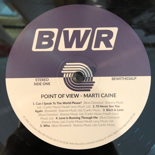 Виниловая пластинка Marti Caine - Point Of View LP - рис.4