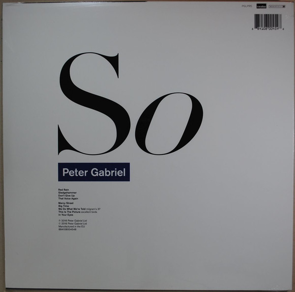 Виниловая пластинка Peter Gabriel - So - рис.1