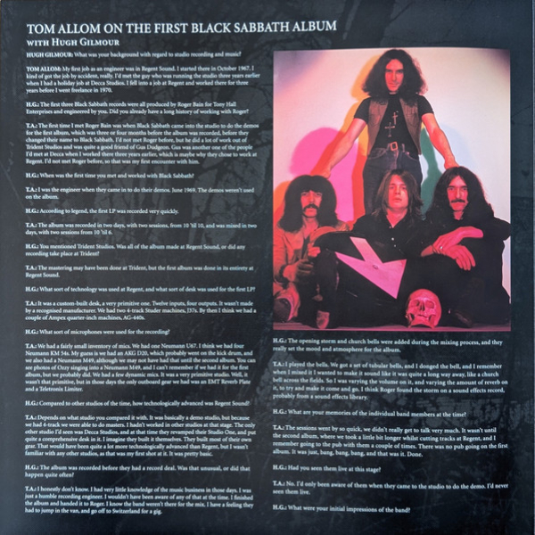 Виниловая пластинка Black Sabbath - Black Sabbath (Analogue) LP - рис.9
