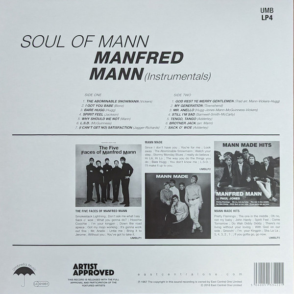 Виниловая пластинка Manfred Mann – Soul Of Mann LP - рис.1