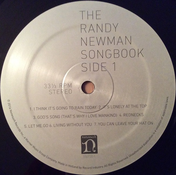 Виниловая пластинка Randy Newman - The Randy Newman Songbook - рис.2