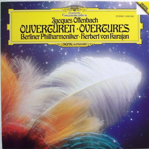 Виниловая пластинка Jacques Offenbach, Berliner Philharmoniker, Herbert Von Karajan - Ouverturen - Overtures LP - рис.0