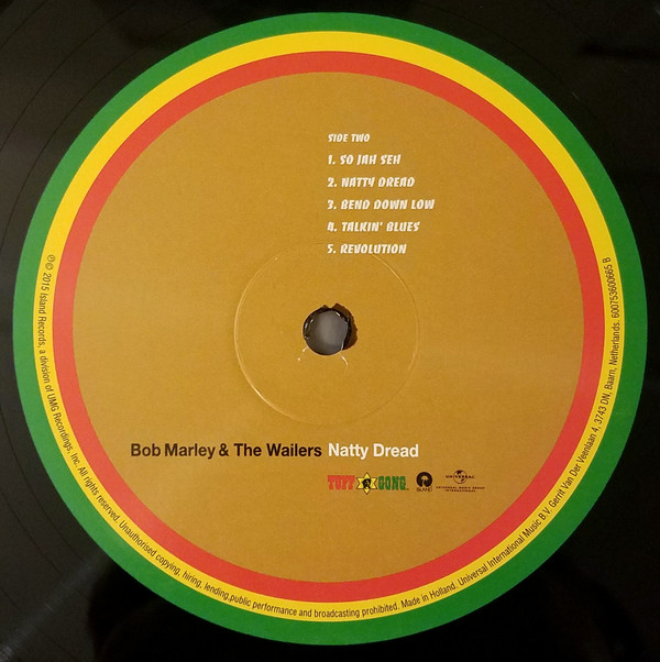 Виниловая пластинка Bob Marley & The Wailers - Natty Dread - рис.3