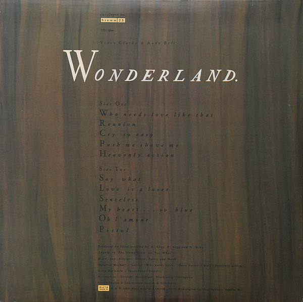 Виниловая пластинка Erasure - Wonderland - рис.1