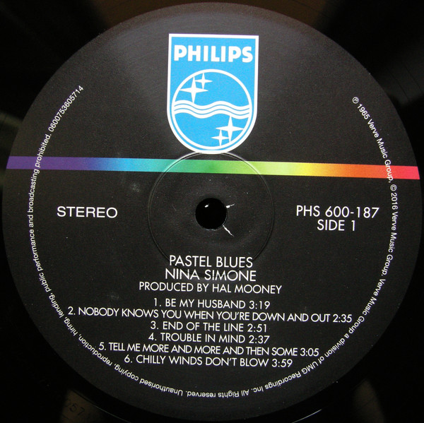 Виниловая пластинка Nina Simone - Pastel Blues - рис.2