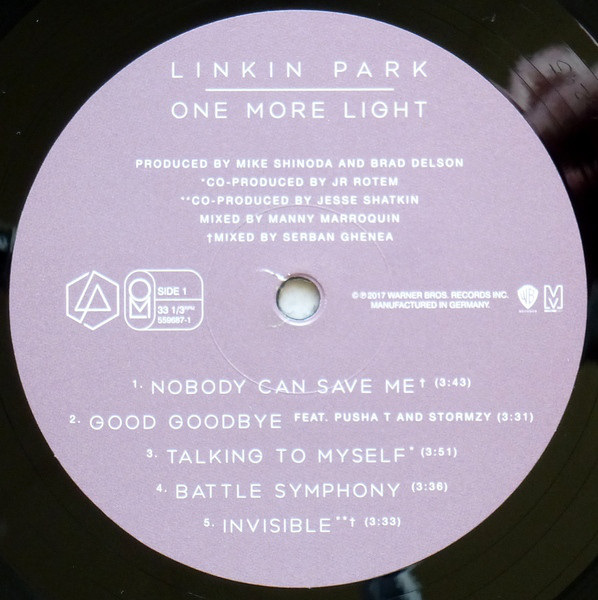 Виниловая пластинка Linkin Park - One More Light - рис.3