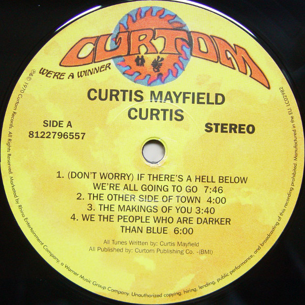 Виниловая пластинка Curtis Mayfield - Curtis - рис.3