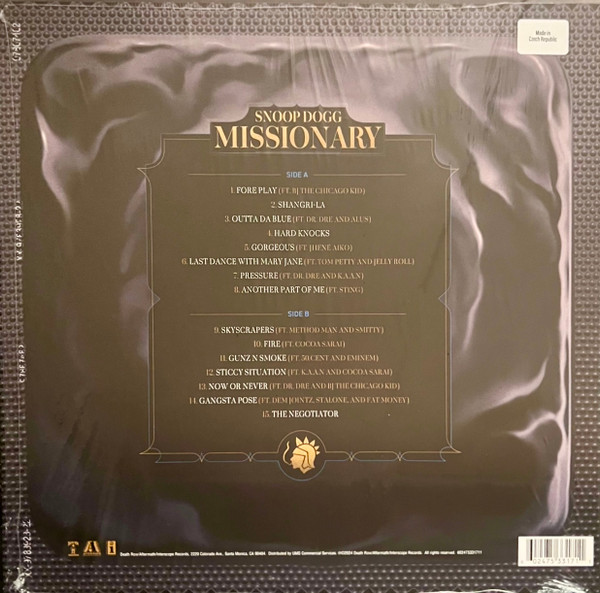 Виниловая пластинка Snoop Dogg – Missionary (Coloured Picture) LP - рис.1