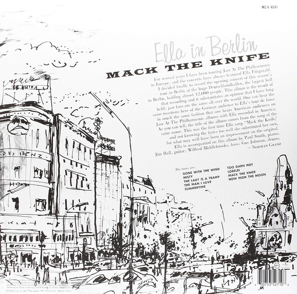 Виниловая пластинка Ella Fitzgerald - Mack The Knife - Ella In Berlin - рис.1