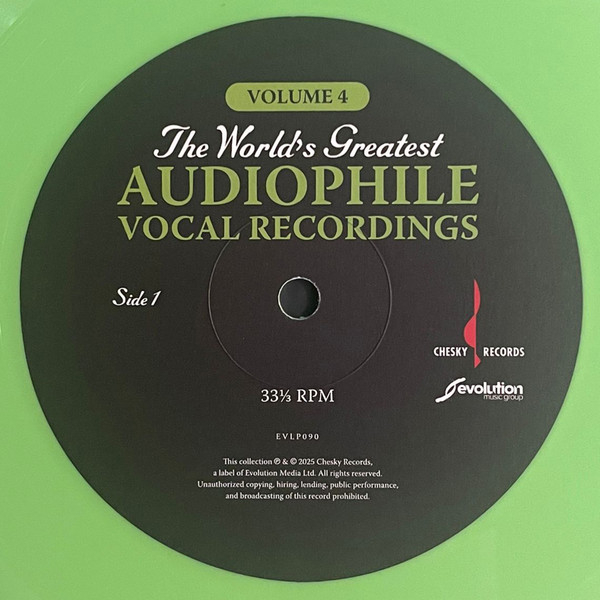 Виниловая пластинка Various Artists - The Worlds Greatest Audiophile Vocal Recordings Vol.4 (Audiophile Edition) (coloured) LP - рис.5