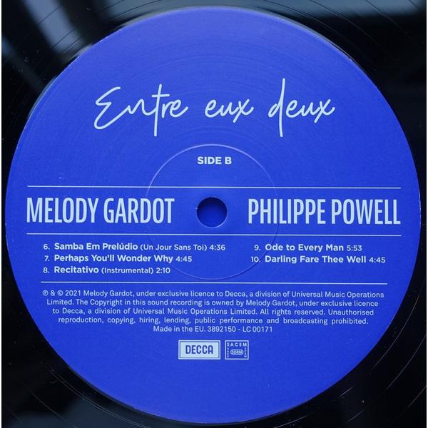 Виниловая пластинка Melody Gardot, Powell Philippe - Entre Eux Deux LP - рис.5