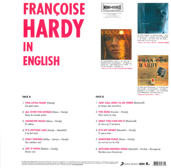 Виниловая пластинка Fran?oise Hardy - In English - рис.1