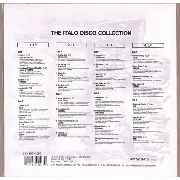 Бокс-сет Various – The Italo Disco Collection (Box) 4LP - рис.1