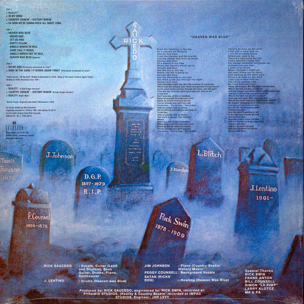 Виниловая пластинка Rick Saucedo - Heaven Was Blue - 2LP - рис.2