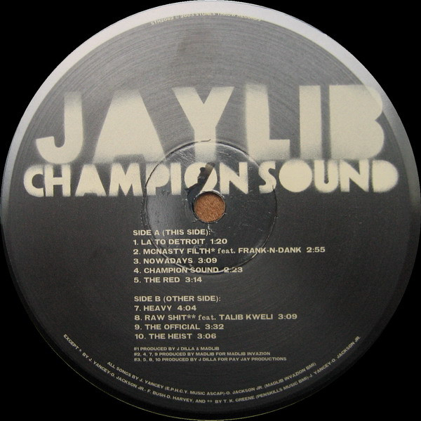 Виниловая пластинка Jaylib – Champion Sound - 2LP - рис.3
