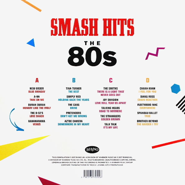 Виниловая пластинка VARIOUS ARTISTS SMASH HITS THE 80S LP - рис.1
