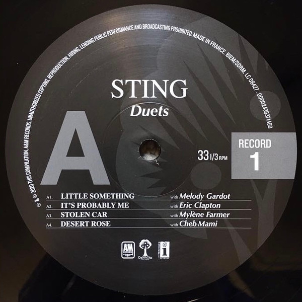 Виниловая пластинка Sting - Duets 2LP - рис.4