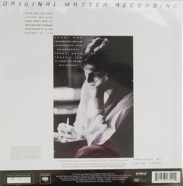 Виниловая пластинка James Taylor – JT - MFSL - LP - рис.1