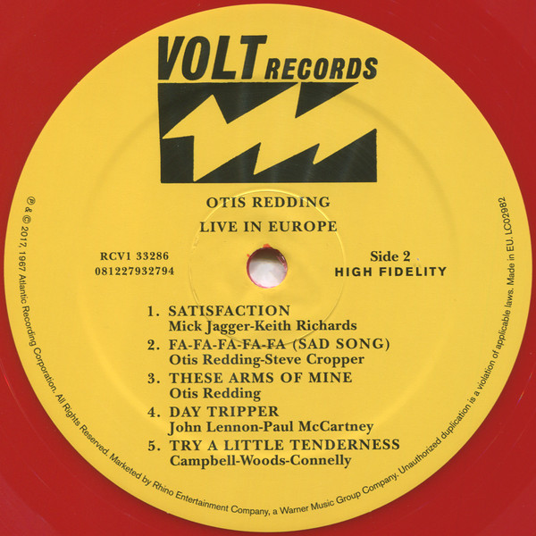 Виниловая пластинка Otis Redding - Otis Redding Live In Europe - рис.3