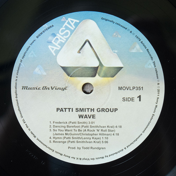Виниловая пластинка PATTI SMITH WAVE - рис.2