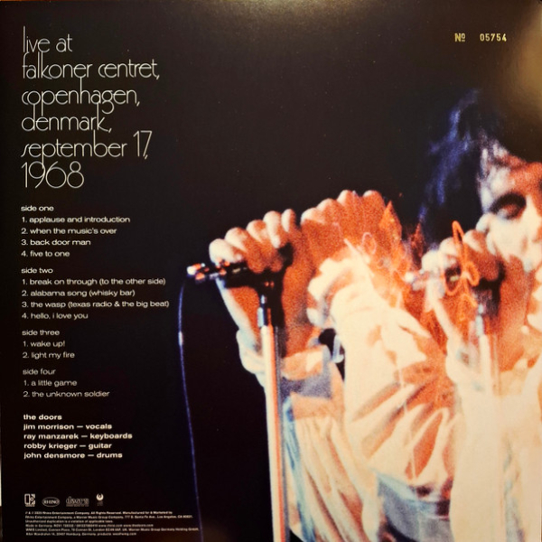 Виниловая пластинка The Doors – Live In Copenhagen (coloured) - 2LP - рис.2