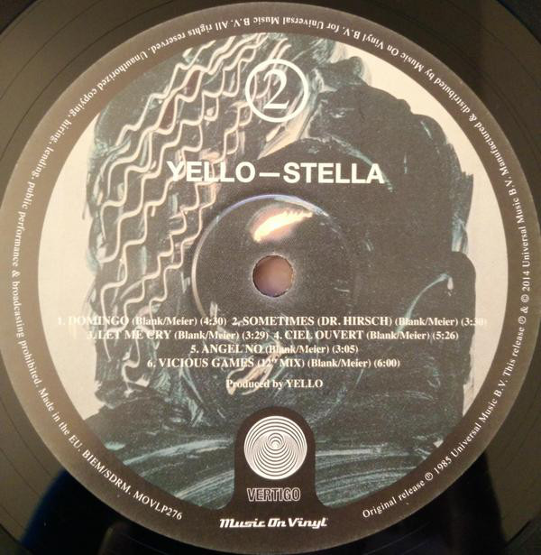 Виниловая пластинка Yello - Stella (2014) - рис.3