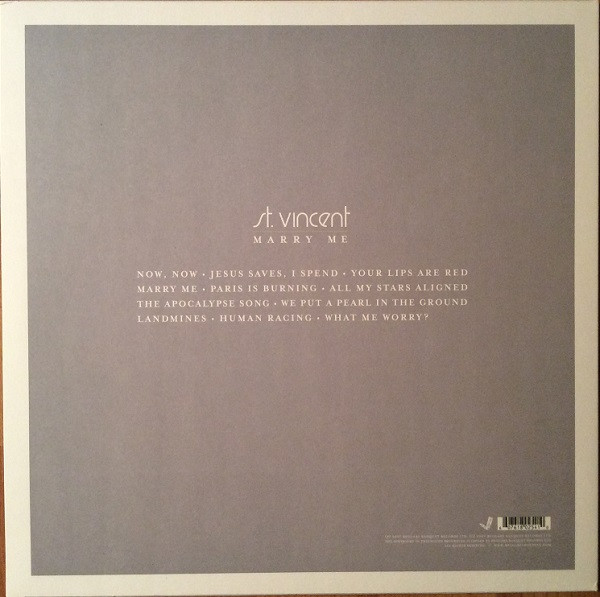 Виниловая пластинка St. Vincent – Marry Me - LP - рис.1