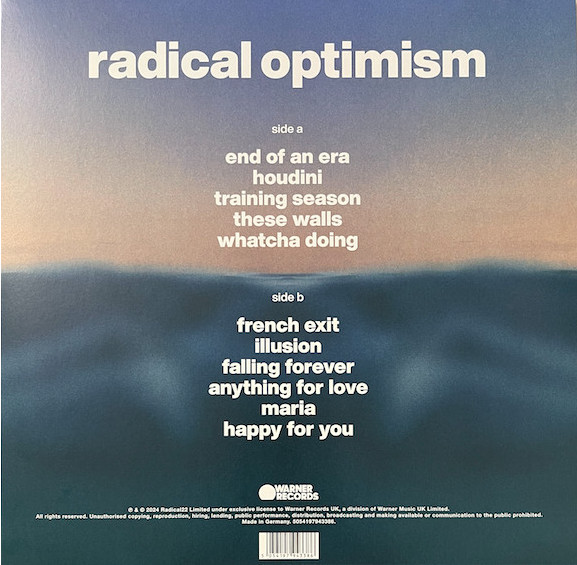 Виниловая пластинка Dua Lipa - Radical Optimism - Cobalt Blue LP - рис.1